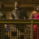 Nakia, Okoye and T’Challa enter a casino in Black Panther. Image: Disney